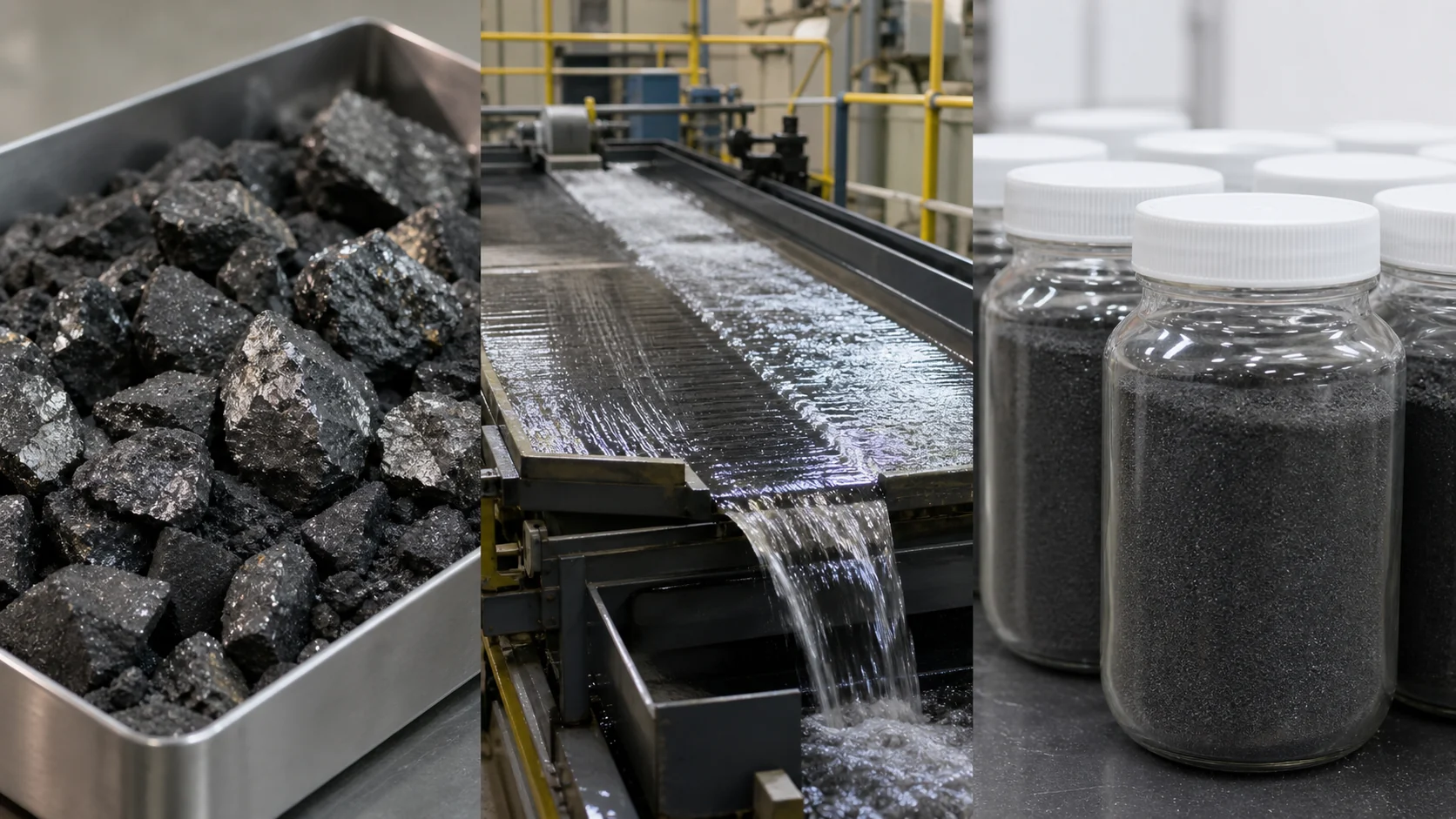 Conceptual feed, beneficiation and concentrate sequence